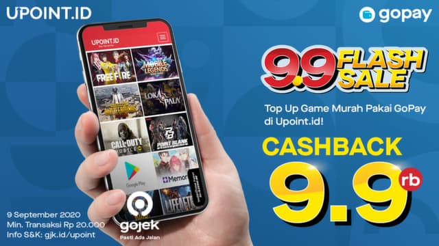 Hanya Hari ini! Promo GoPay 9.9 Hanya di Upoint.id