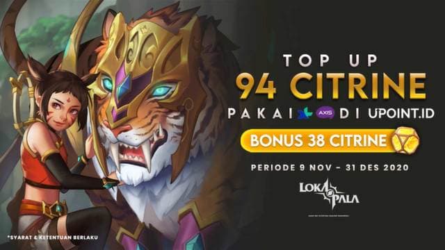 Dapatkan Bonus Citrine Lokapala khusus Pengguna XL Axis