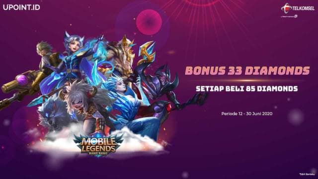 Nikmati Bonus 33 Diamonds Mobile Legend Hanya Pakai Telkomsel