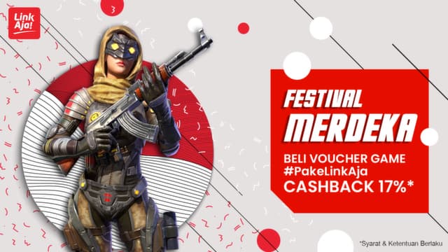 Beli Voucher Games Cashback 17% Pakai LinkAja