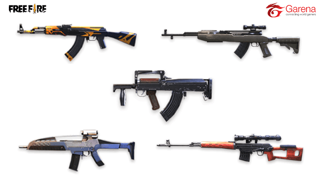 Auto Push Rank! 5 Senjata Assault Rifle FF Tersakit Season 18