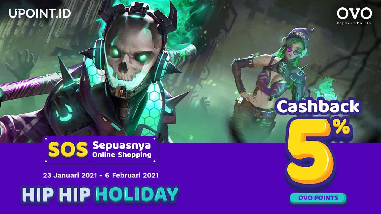 Promo OVO SOS Cashback 5% hingga 50 Ribu di Upoint