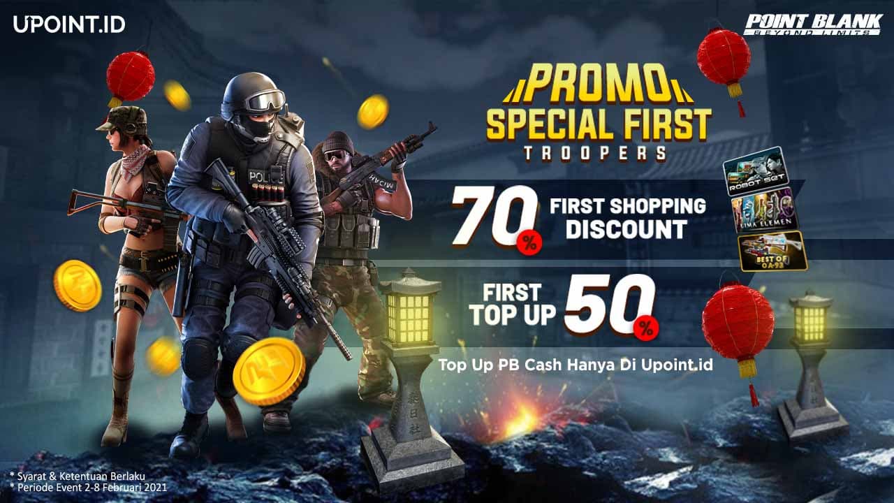 Khusus First Troopers, Dapatkan Promo Spesial Point Blank di Upoint
