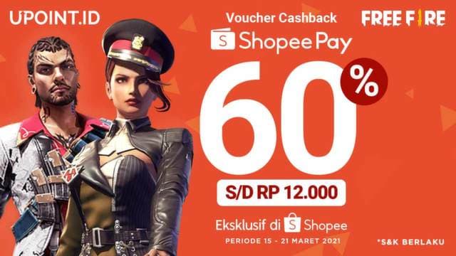 Nikmati Cashback 60% ShopeePay Hanya Top Up di Upoint