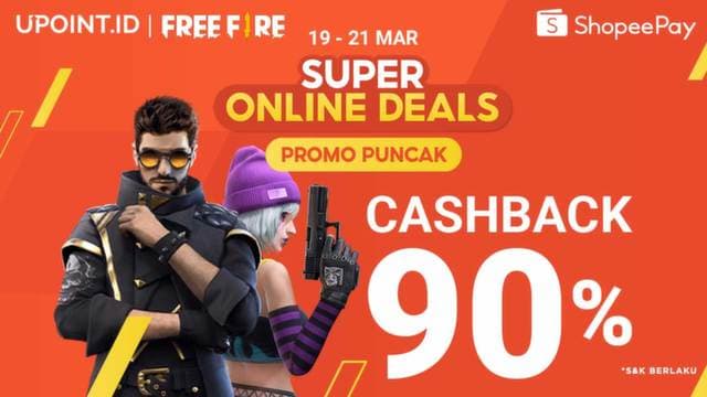 ShopeePay Super Online Deals! Dapatkan Cashback 90% di Upoint