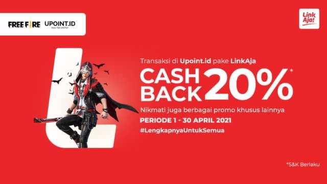 Promo Spesial LinkAja bersama Upoint, Dapatkan Cashback 20%