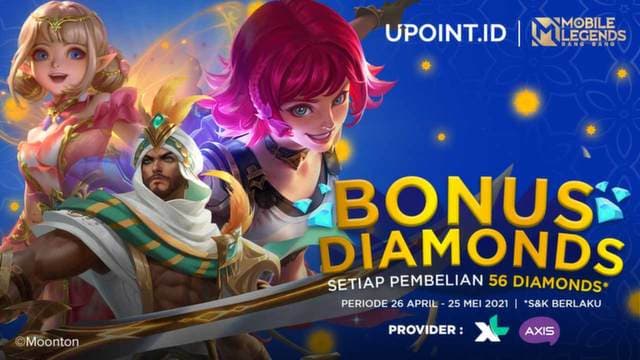 Dapatkan Bonus Diamonds Mobile Legends khusus Pengguna XL Axis