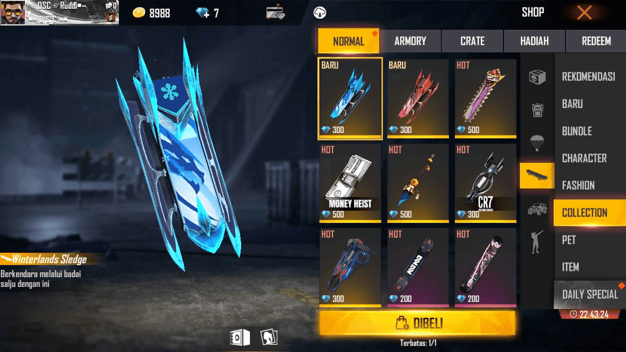 Keren Parah! Berikut Ini 5 Skin Surfboard Free Fire Terkeren 2021