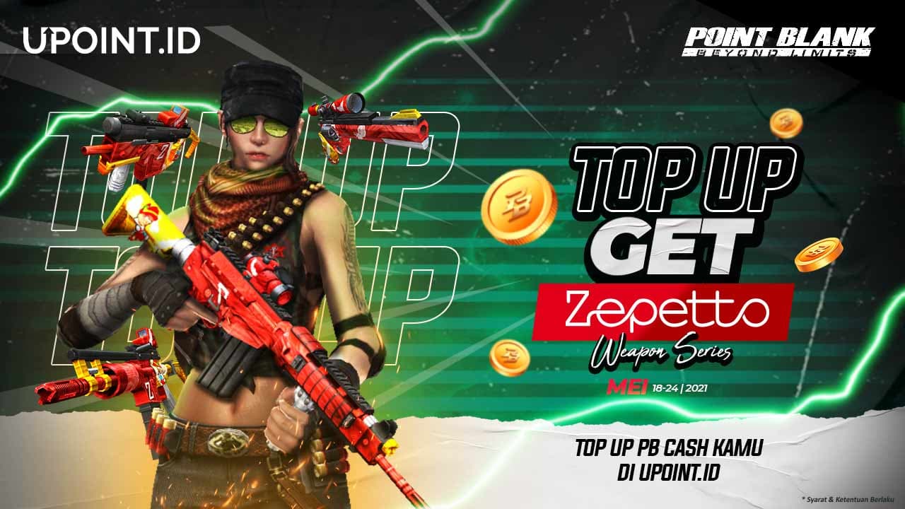 Bonus Zepetto Weapon Series Hanya Top Up PB Cash di Upoint