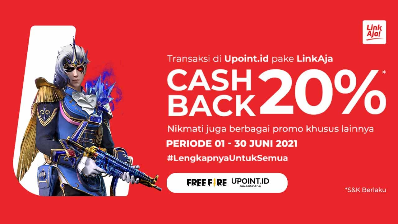 Beli Voucher Game Favoritmu di Upoint Dapat Cashback LinkAja 20%