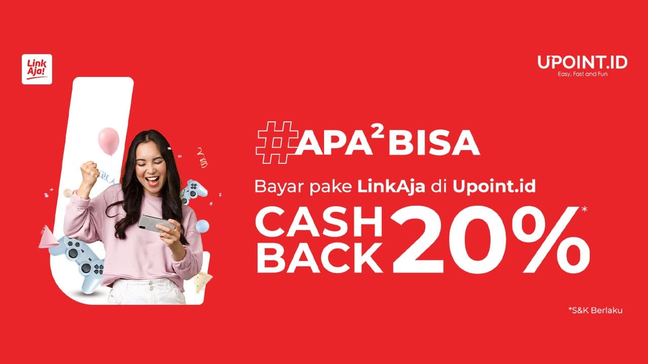Nikmati Cashback 20% LinkAja Hanya Top Up di Upoint