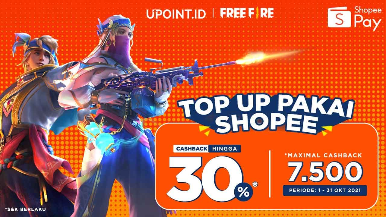 Top Up Game Favoritmu Dapatkan Cashback ShopeePay 30%