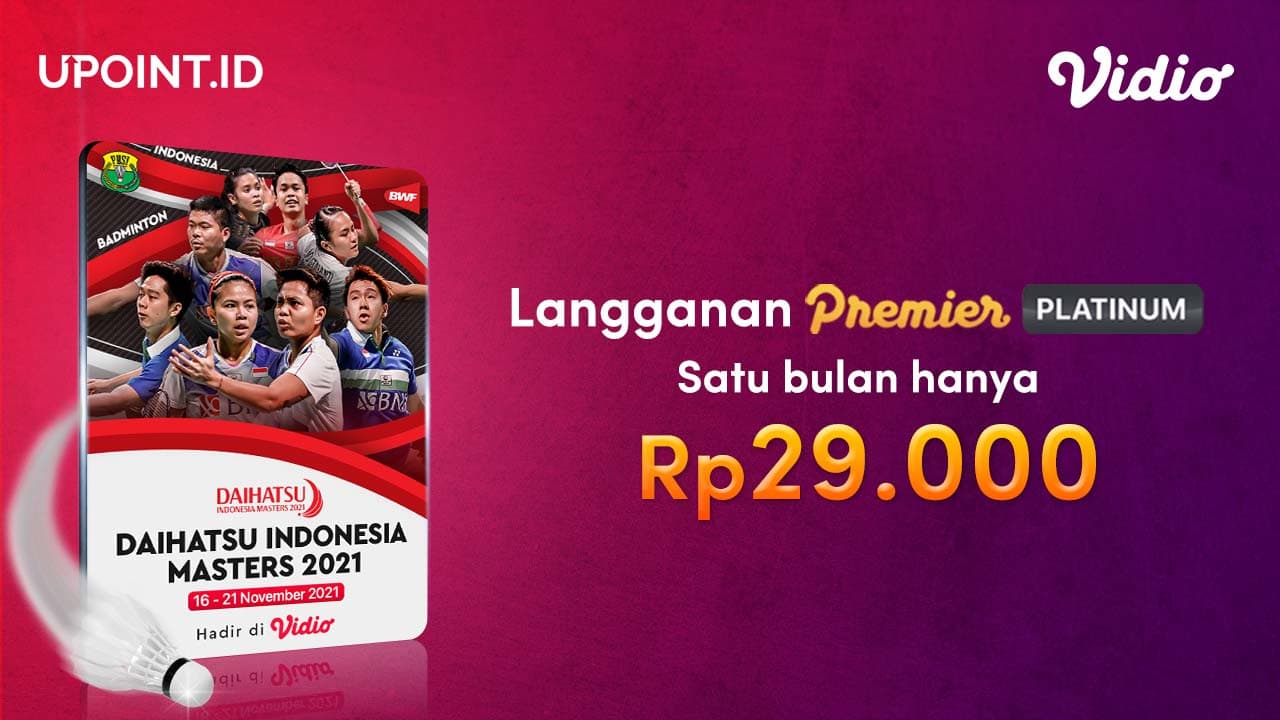 Nonton Daihatsu Indonesia Masters 2021 Di Vidio Hanya 29ribu Satu Bulan!