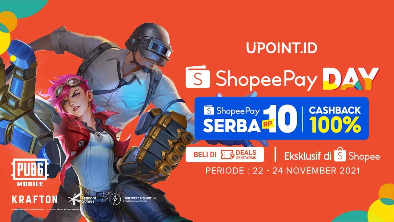 ShopeePay Day! Dapatkan Voucher Cashback hingga 100% di Upoint