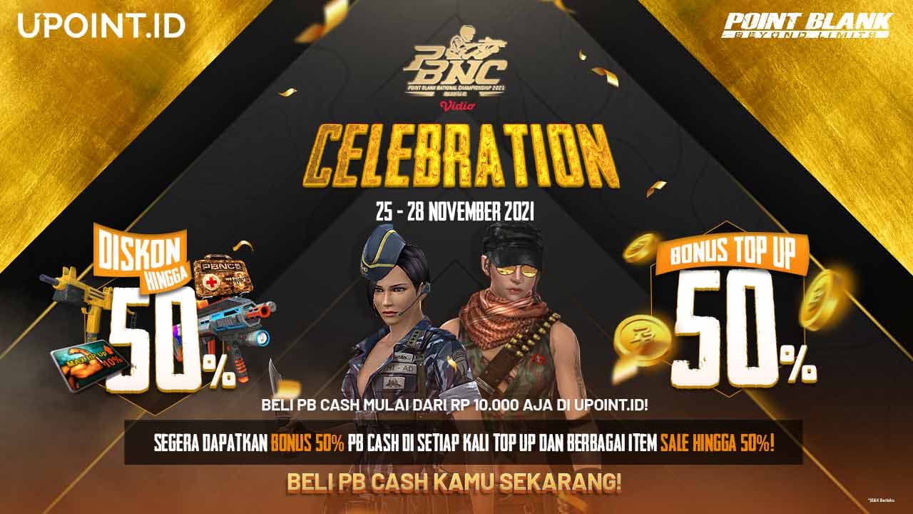Dapatkan Promo Spesial PBNC 2021 Celebration Point Blank di Upoint