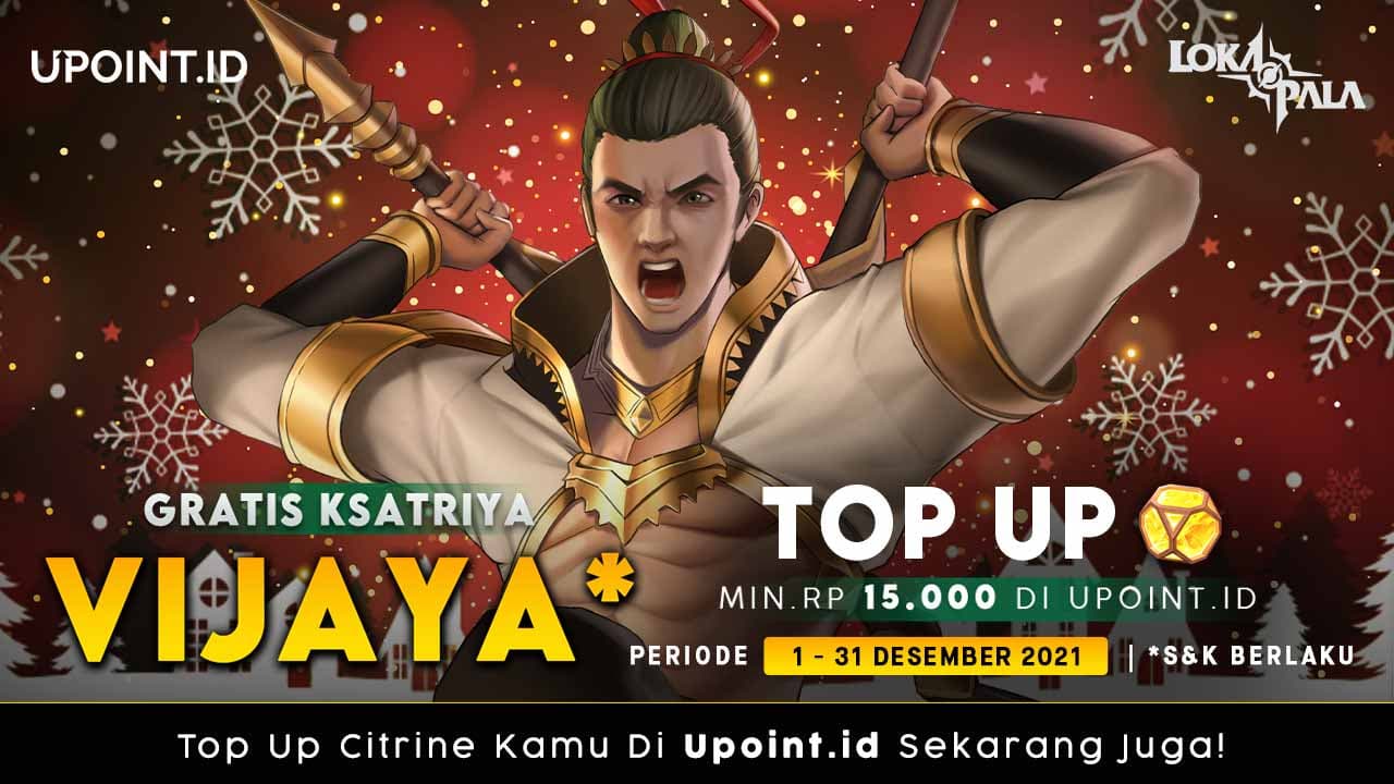 Gratis Ksatriya Vijaya hanya Top Up Citrine Lokapala di Upoint