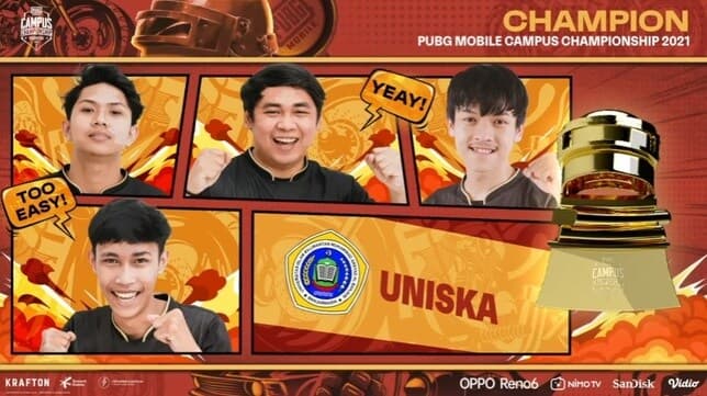 Uniska Menangi Turnamen PUBG Mobile Campus Championship 2021, Wakili Indonesia di Ajang Internasional