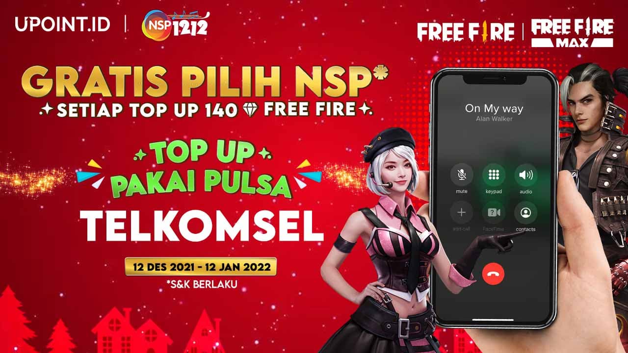 Gratis NSP 30 Hari Hanya Top Up Diamonds Free Fire di Upoint.id
