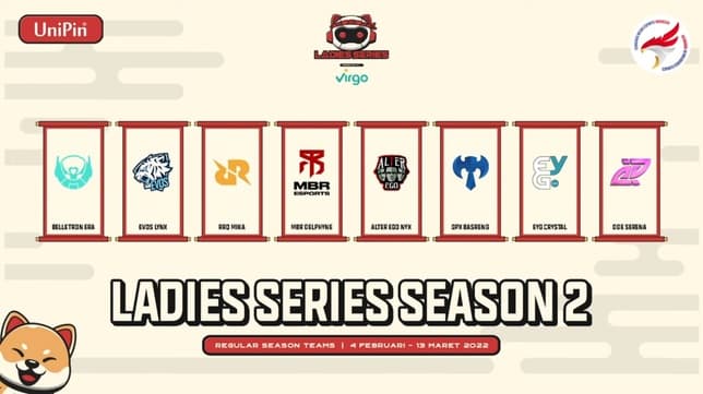 Inilah 8 Tim Peserta Turnamen UniPin Ladies Series Season 2