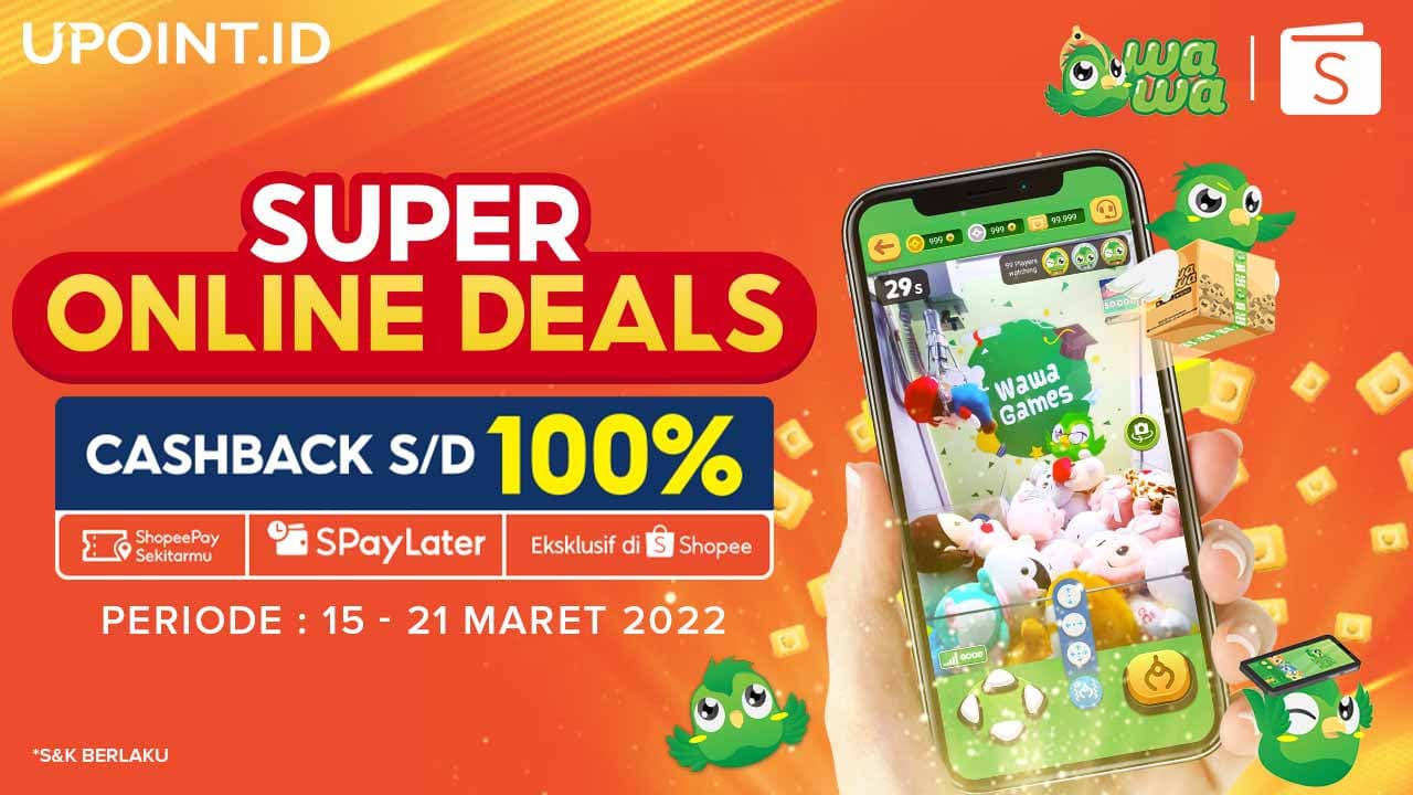 Super Online Deals! Top Up Game Favoritmu dan Dapatkan Cashback ShopeePay 100%