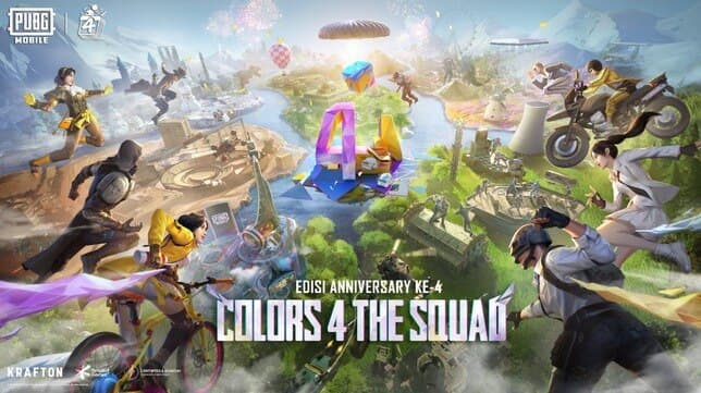 PUBG Mobile Indonesia Rayakan Acara PUBG Mobile 4th Anniversary