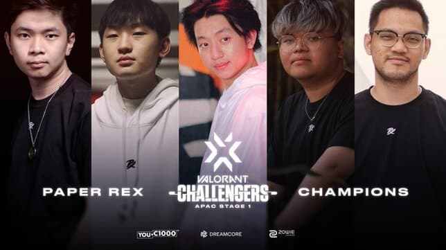 Tim Asal Singapura Paper Rex Berhasil Juarai Turnamen VALORANT VCT 2022: APAC Stage 1 Challengers