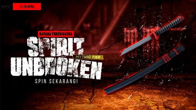 Cara Mendapatkan Skin Katana Spirit Unbroken Free Fire