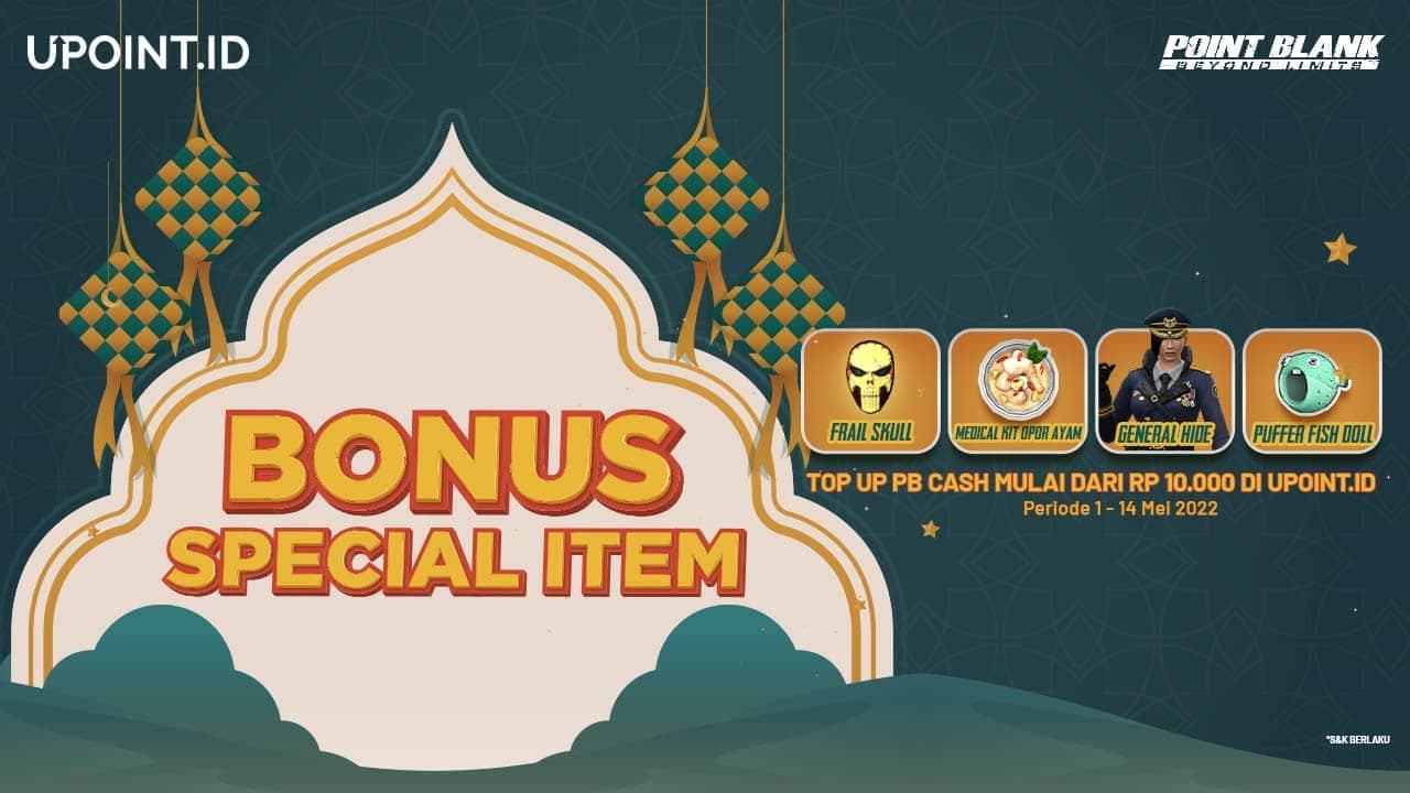 Promo Spesial Lebaran! Nikmati Bonus Item Point Blank Hanya di UPOINT.ID