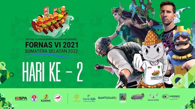 4 Game Esports Sukses Dipertandingkan di FORNAS 2022 Palembang
