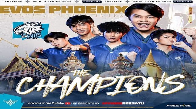 EVOS Phoenix Sukses Juarai FFWS 2022 Bagkok