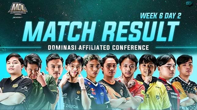 Hasil MDL ID Season 7 Week 6 Day 2: Affiliated Conference Tampil Mendominasi!