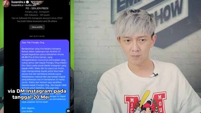 Ko Lius Unggah Ajakan ke Frengky Ong untuk Diskusi Terbuka, Mau Bahas Apa?