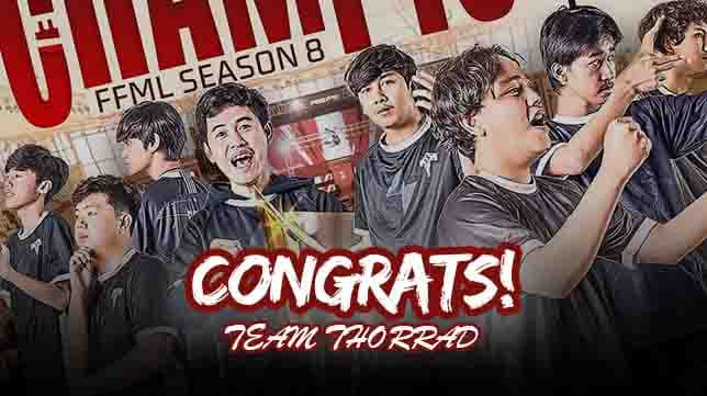 FFML Season 8, Team Thorrad Sabet Gelar Juara!