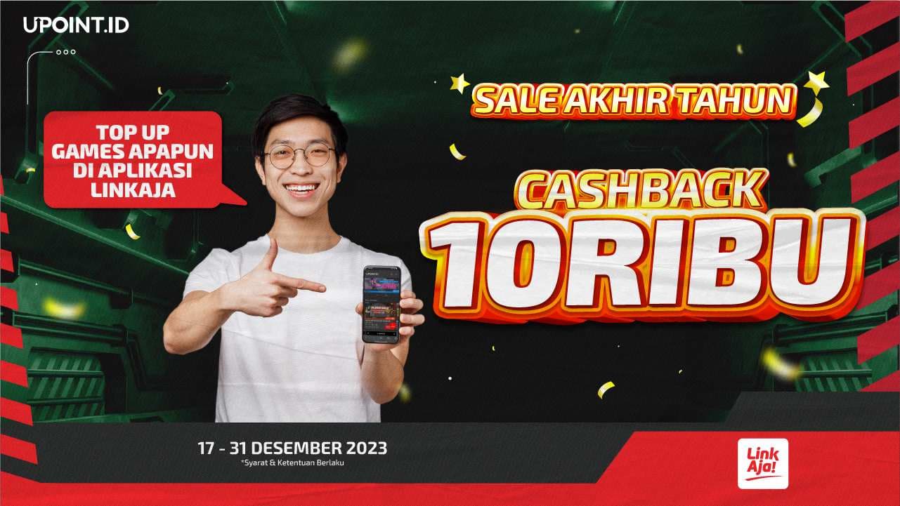 Cashback 10.000 Langsung ke LinkAja! Ayo Belanja Game di LinkAja dan Nikmati Promo dari UPOINT.ID!