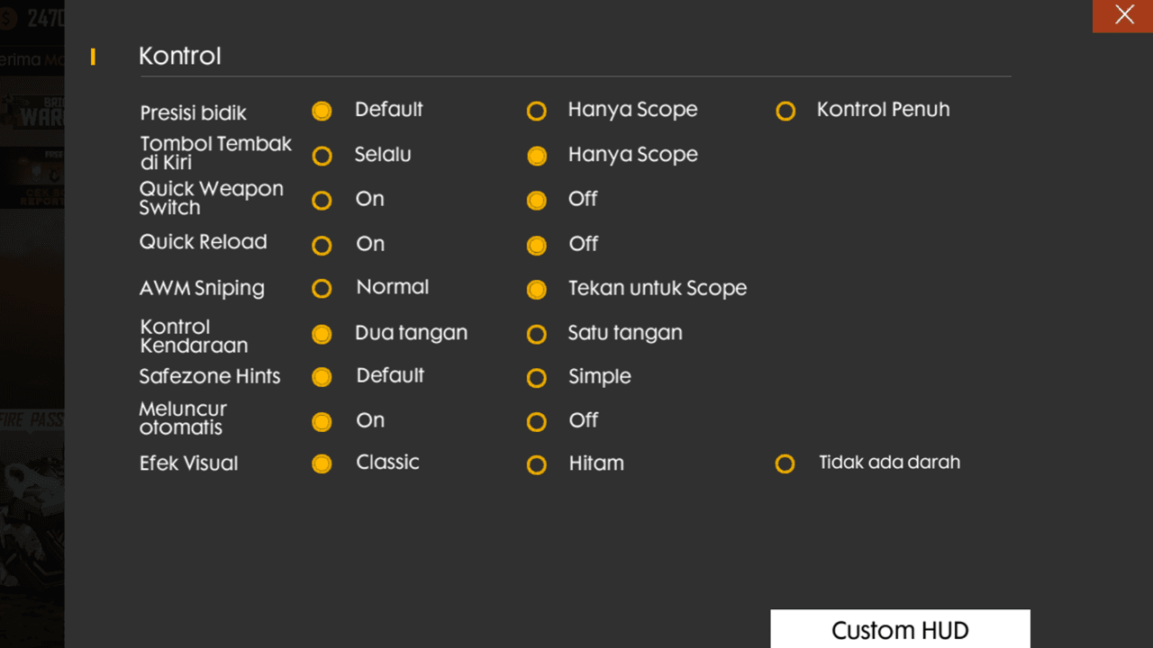 Cara Setting Control di Fire Fire yang Benar, Dijamin Auto Booyah!