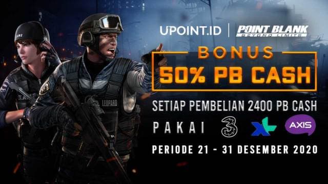Khusus Pengguna XL Axis dan Three, Nikmati Bonus 50% PB Cash di Upoint
