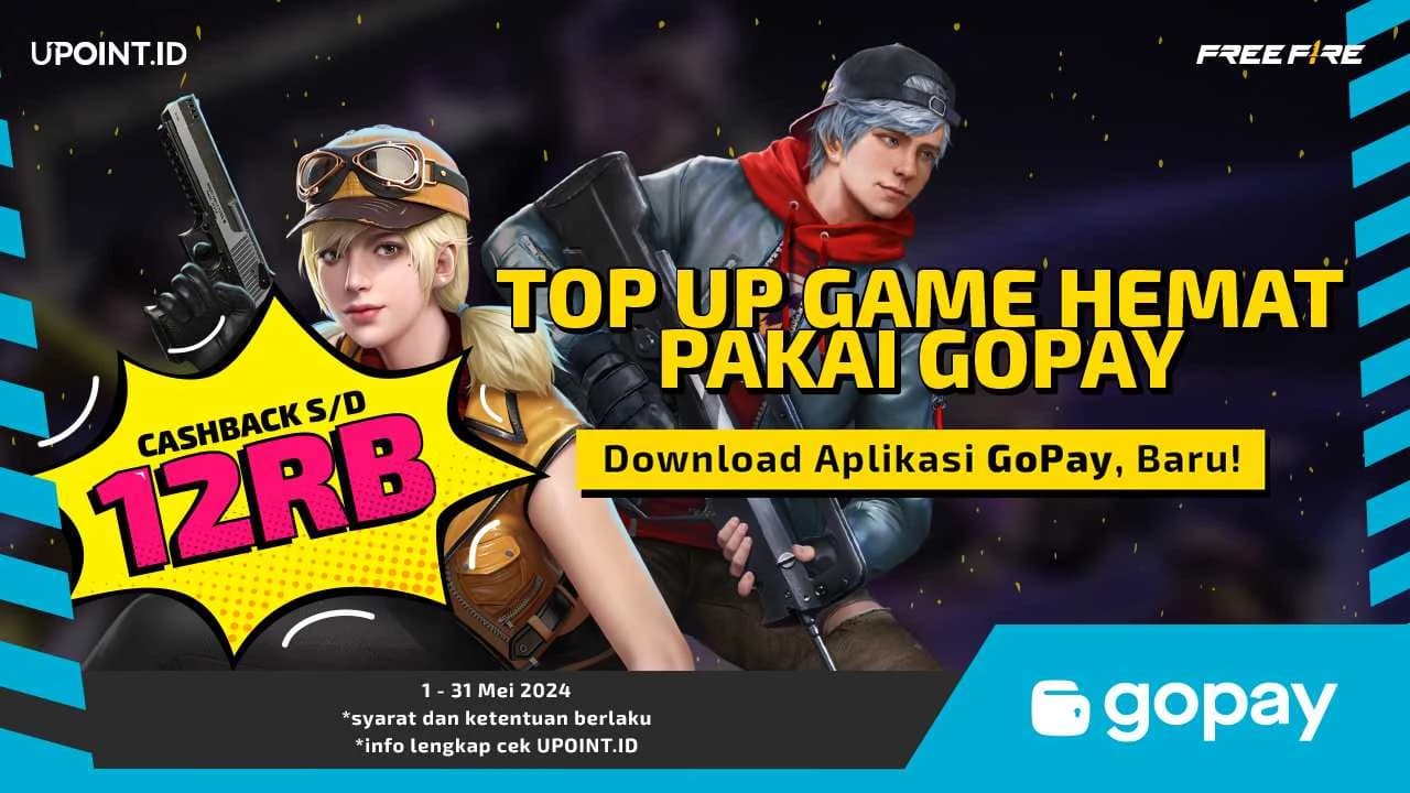 CASHBACK 12RB Coin GoPay Khusus Buat Kamu yang Top Up Game Apapun di UPOINT.ID!