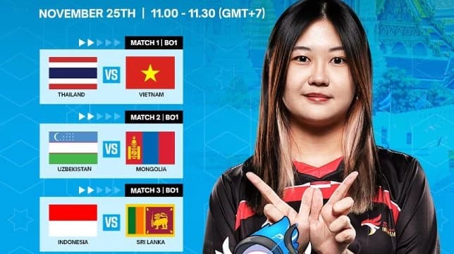Hasil Drawing Asian Esports Games MLBB 2024 Women
