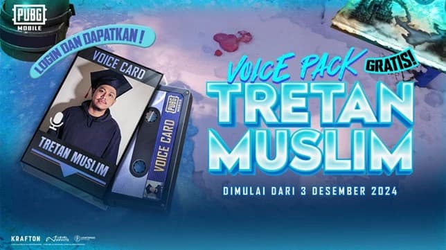 Voice Pack Tretan Muslim x PUBG Mobile: Gimana Cara Mendapatkannya?