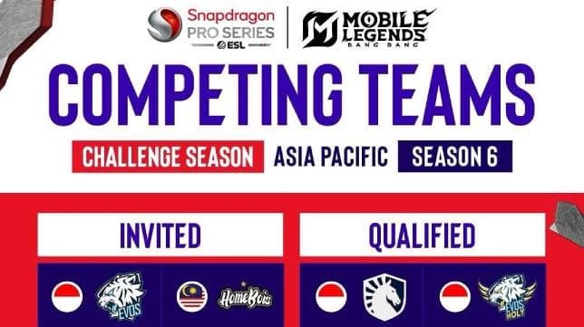 Daftar Lengkap Tim di ESL Snapdragon Pro Series Challenge Season 6 APAC!