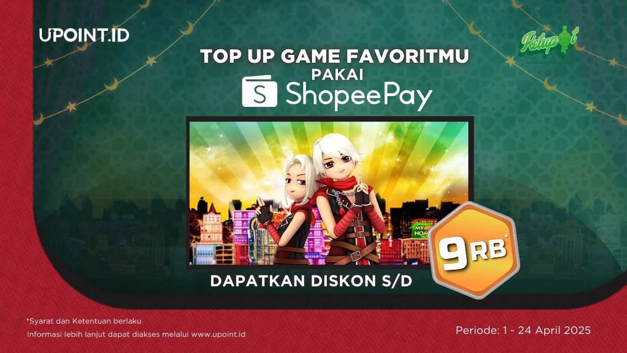 Lebaran Telah Usai! Nikmati Diskon Hingga 9.000 Koin Shopee di UPOINT.ID dengan ShopeePay!