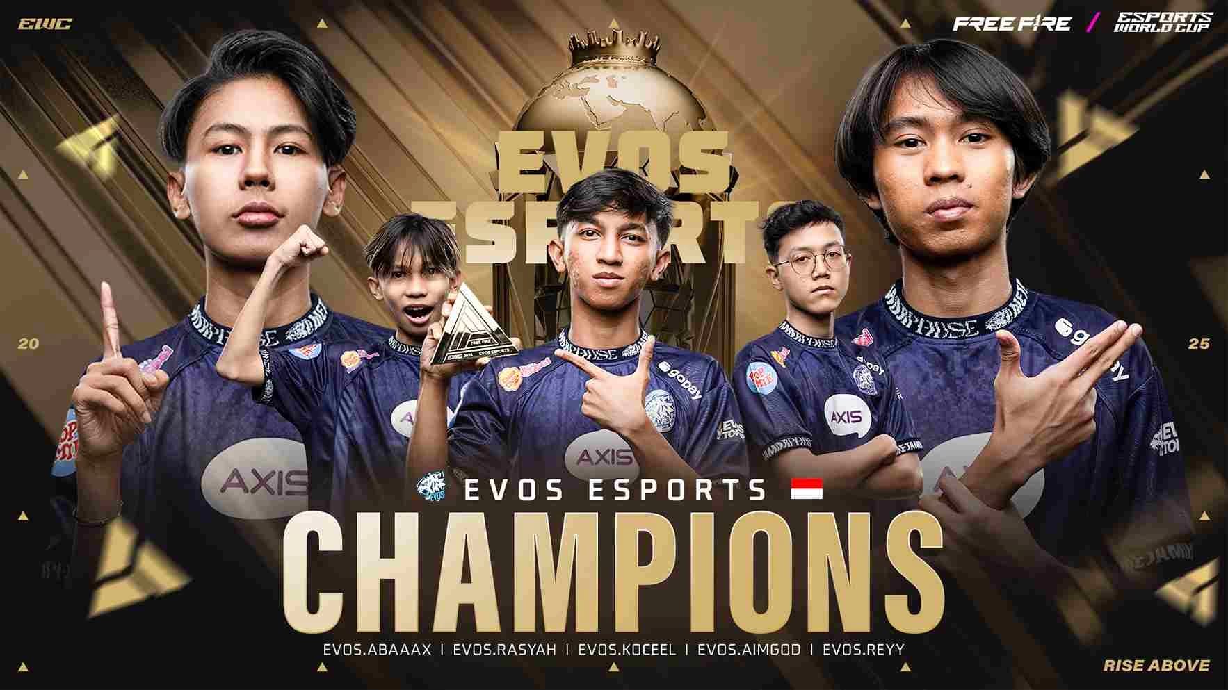 EVOS Divine Ukir Sejarah Sebagai Juara Dunia di Esports World Cup: Free Fire 2025!