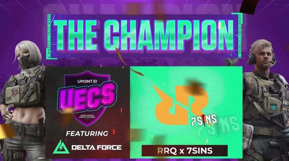 RRQx7Sins Sukses Menyabet Gelar Juara di Turnamen Perdana Delta Force PC UECS Weekly Edition!