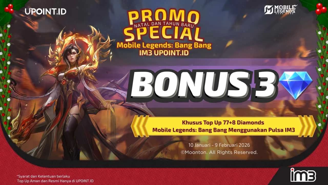 Pengguna IM3 Wajib Merapat! Top Up MLBB di UPOINT.ID Dapat Bonus Diamond Tambahan!