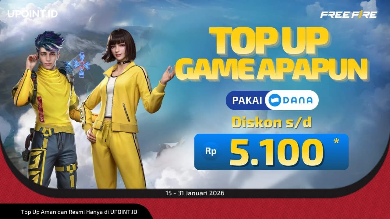 Promo Tengah Bulan! Top Up Game di UPOINT.ID Pakai DANA, Semua Kebagian Diskon!