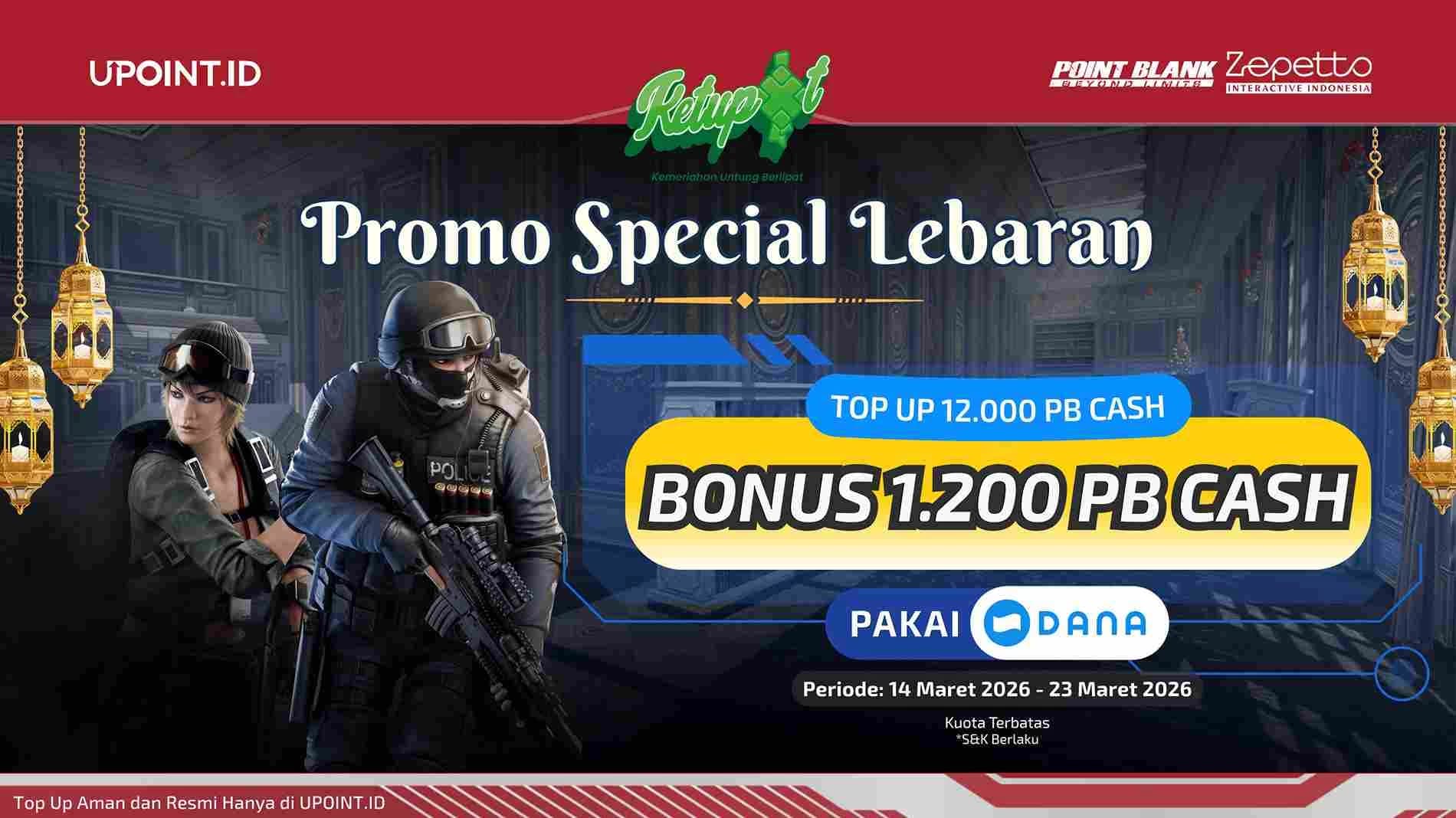 Troopers Kumpul! Top Up 12.000 PB Cash Pakai DANA di UPOINT.ID, Langsung Diguyur Bonus 1.200 Cash!