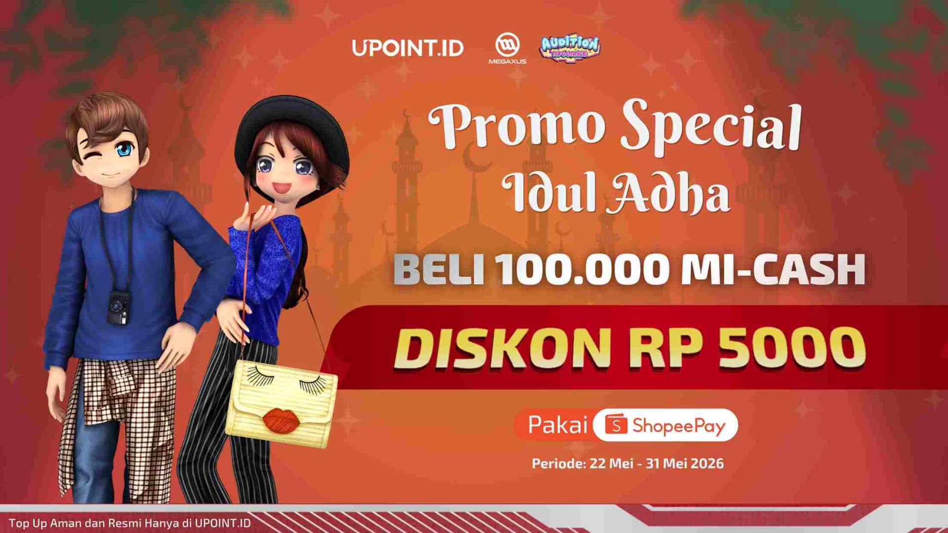 Promo Ayodance! Dancers Merapat, Beli Voucher 100 Ribu MI-Cash Pakai ShopeePay Langsung Diskon 5 Ribu!