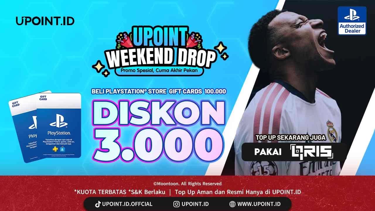 Promo PS Gift Card 100.000 Diskon Rp3.000 via QRIS BNC