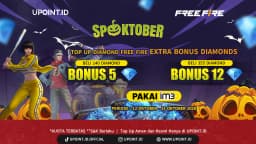 Spooktober di UPOINT.ID ! Promo Top Up FF Pakai Pulsa IM3: Bonus hingga 12 Diamond