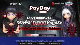 Top Up Ayodance Pakai ShopeePay: Bonus 10.000 MI-Cash + Item Wednesday Addams/Xavier Set di UPOINT.ID